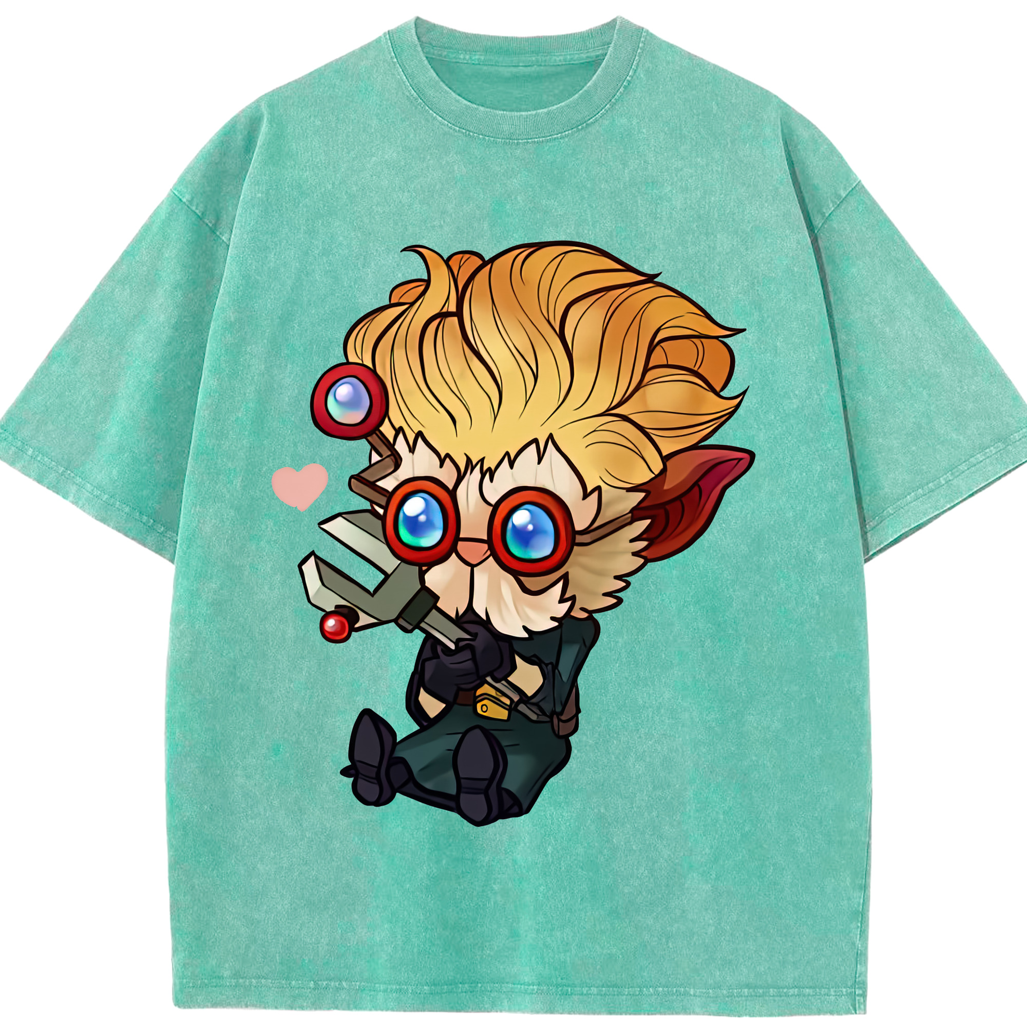 リーグ・オブ・レジェンド League of Legends LOL 綿100% ヴィンテージ風 半袖Tシャツ（フロントプリント）